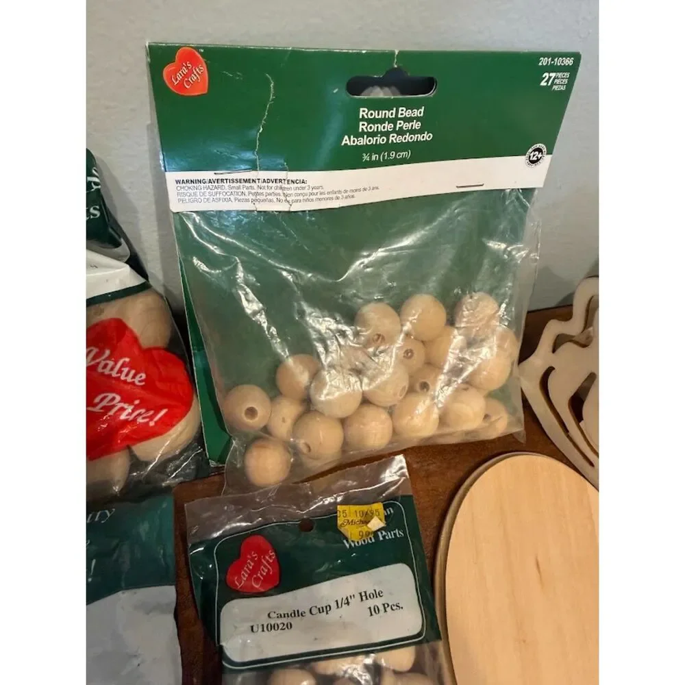 wooden craft lot